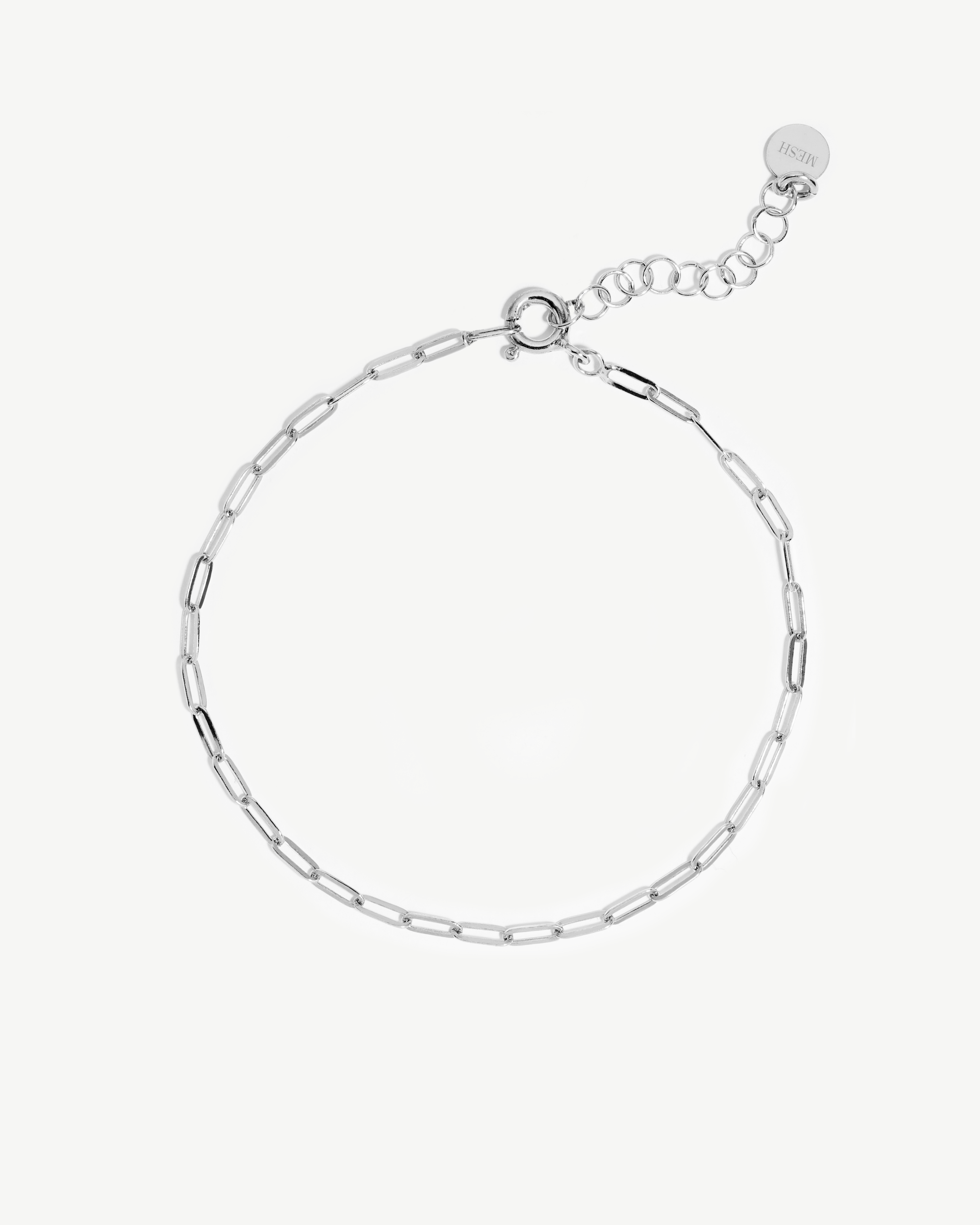 Pulseira em malha de prata