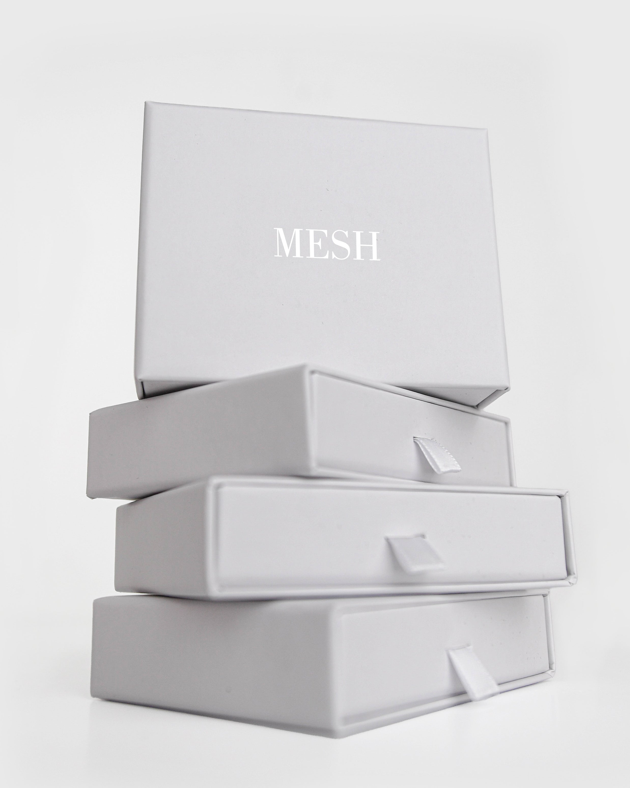 Porta joia cinzenta MESH