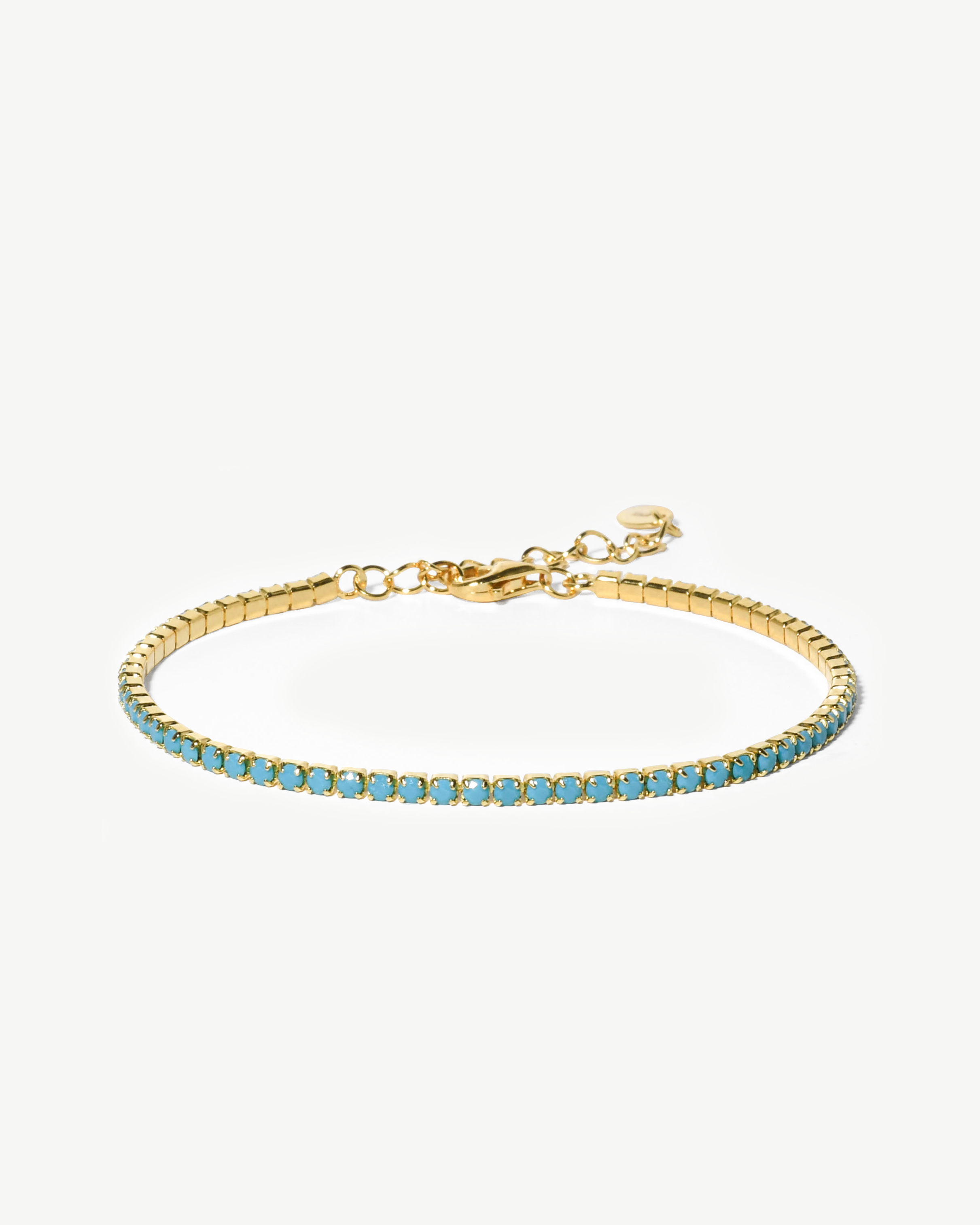 Pulseira em prata 925 e banho de ouro 18K com zircónia cúbicas