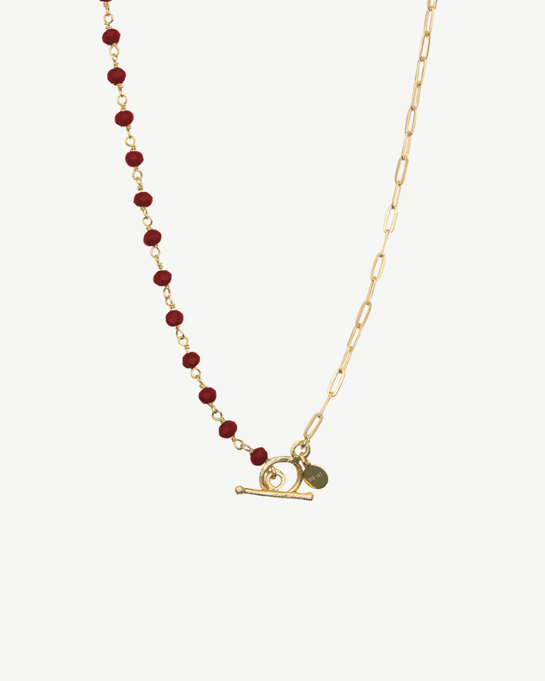 Colar em prata dourado com pedras