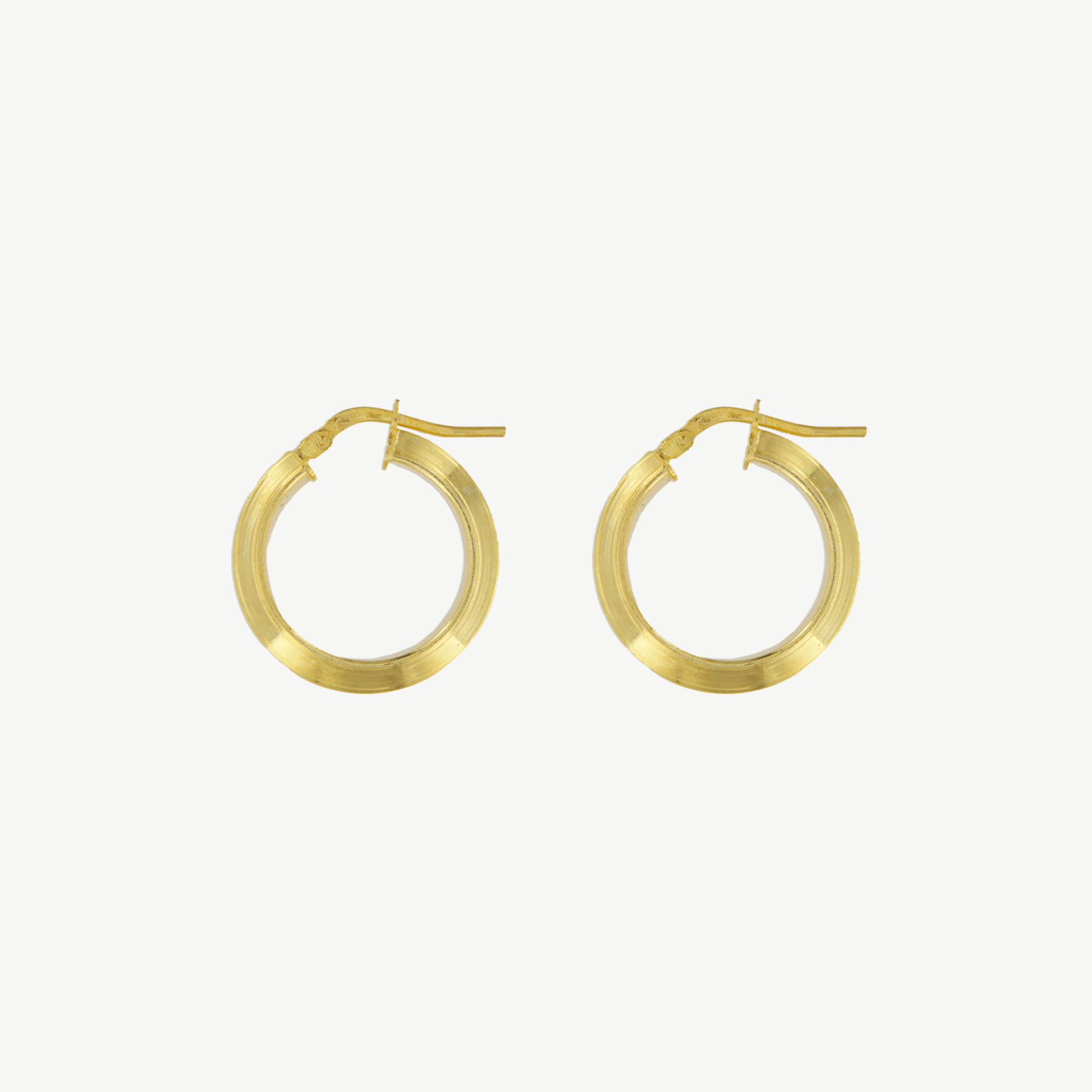 Argolas em prata 925 com banho de ouro 18K