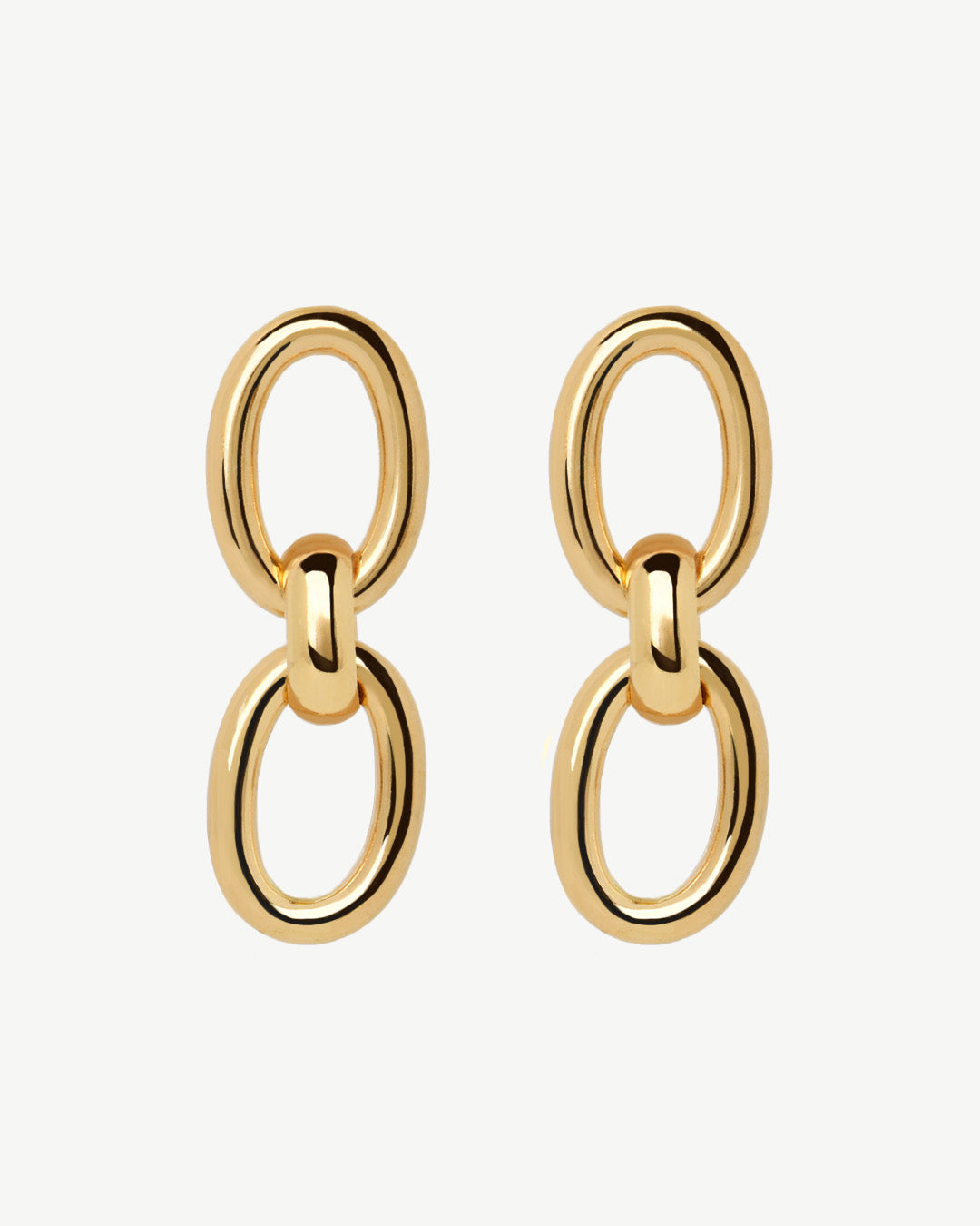 Brincos dourados argolas