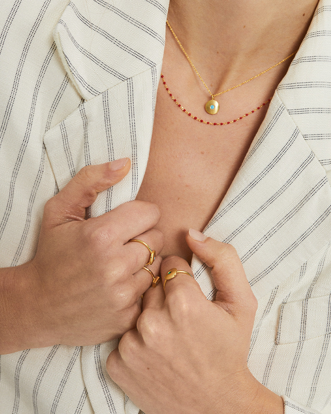 Colar em prata com zirconia