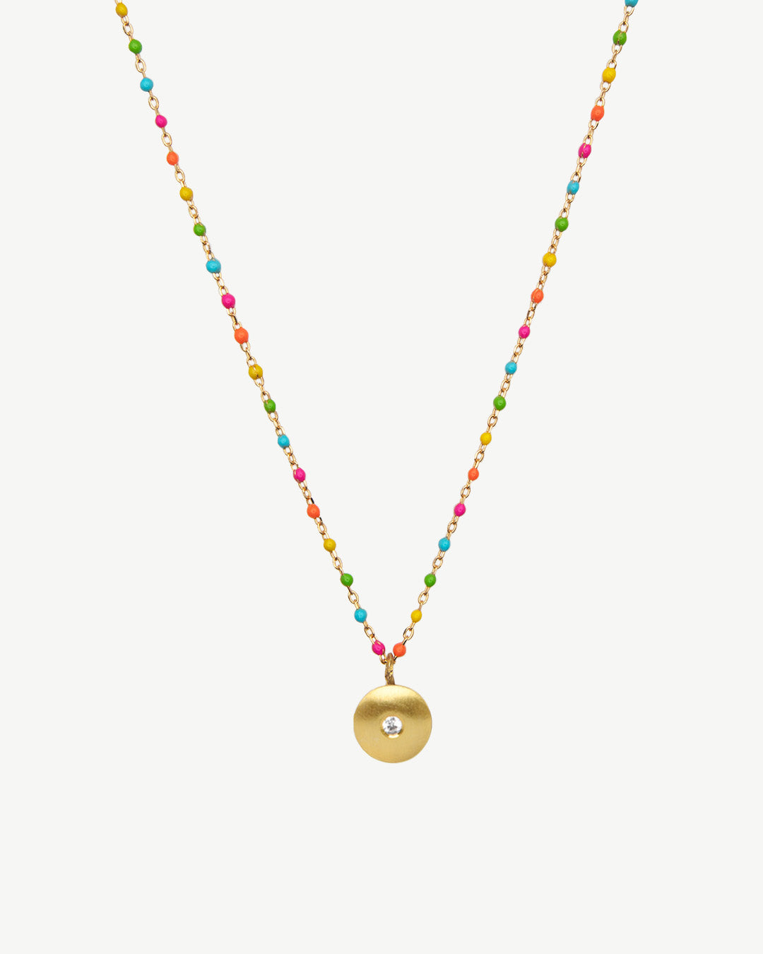 colar em prata e esmalte