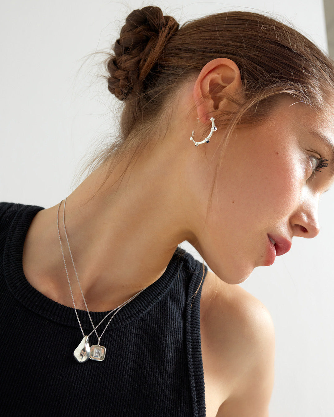 Colar Pendente Prateado