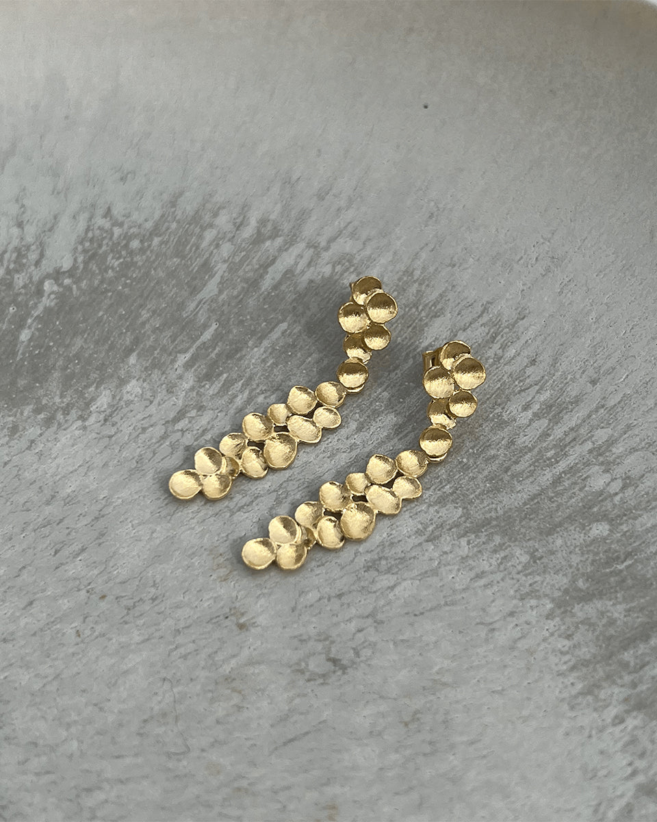 Brincos compridos dourados