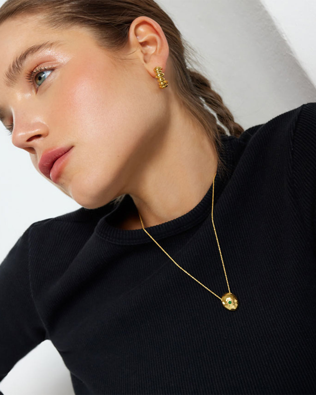 Colar Vero dourado com zirconia