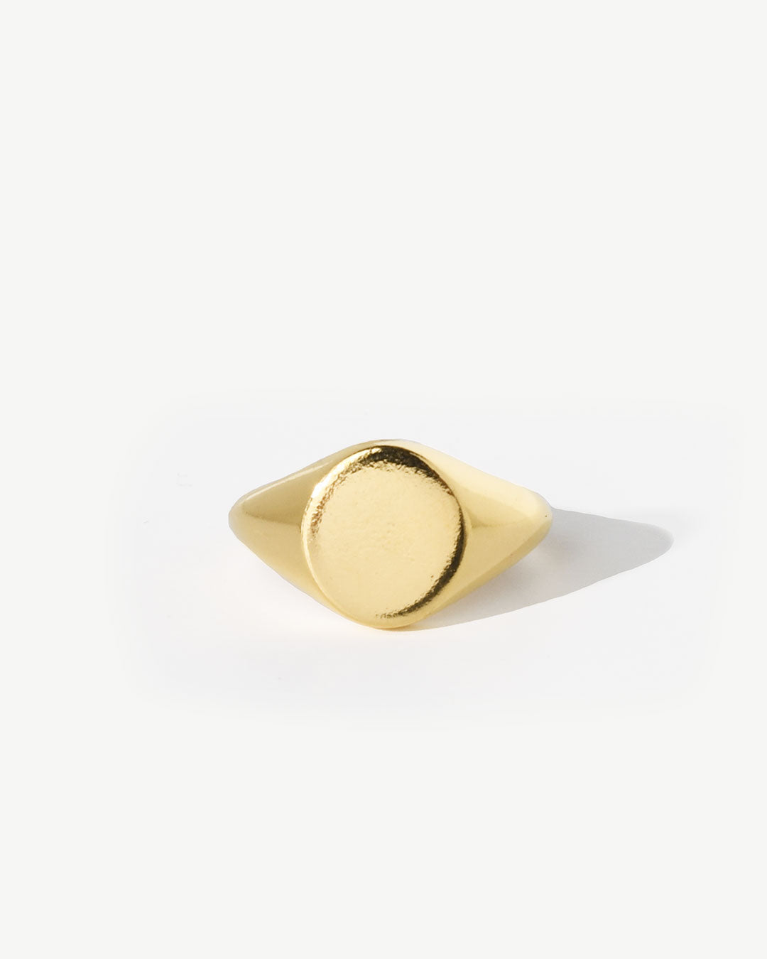 Anel personalizavel em prata dourada