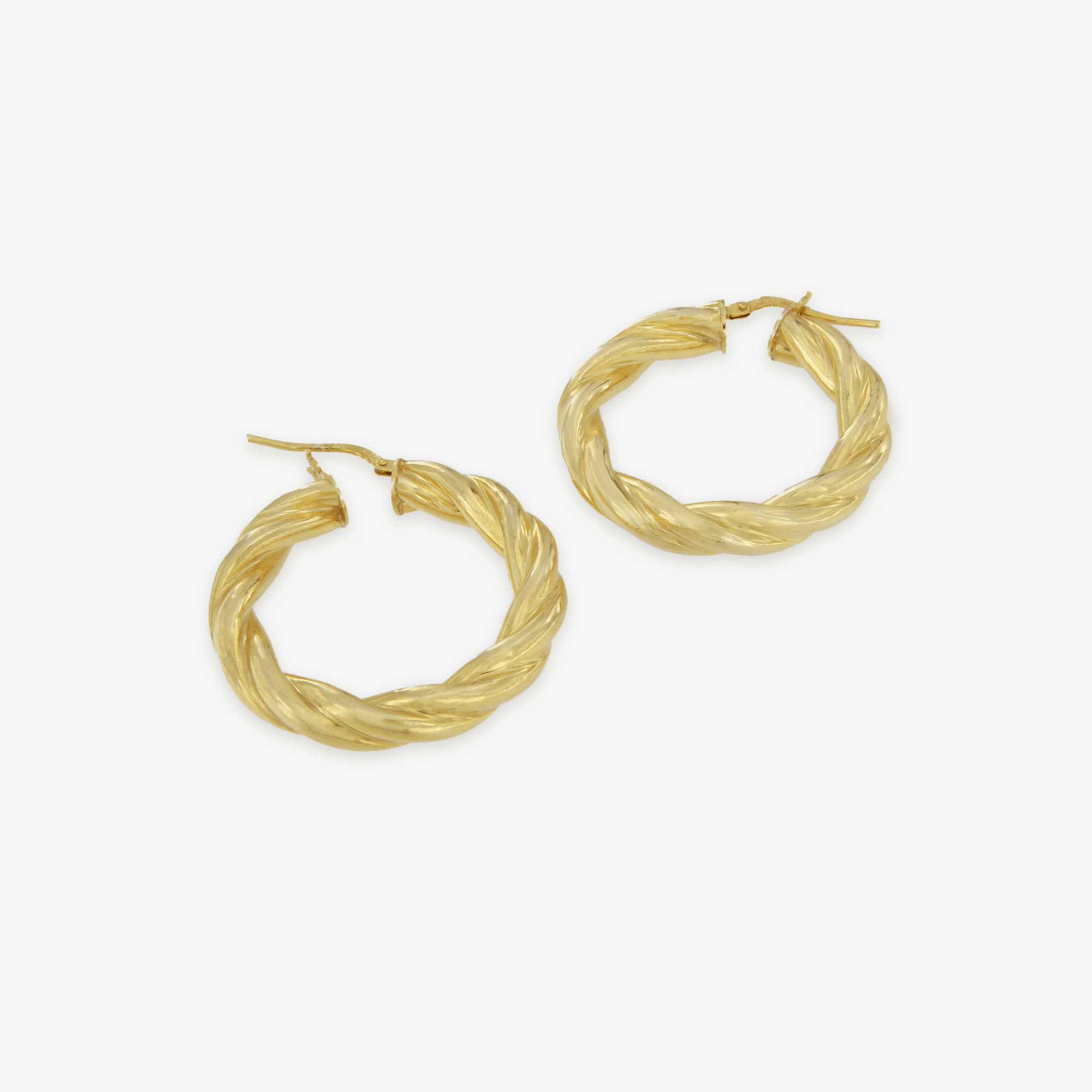 Argolas em prata 925 com banho de ouro 18K