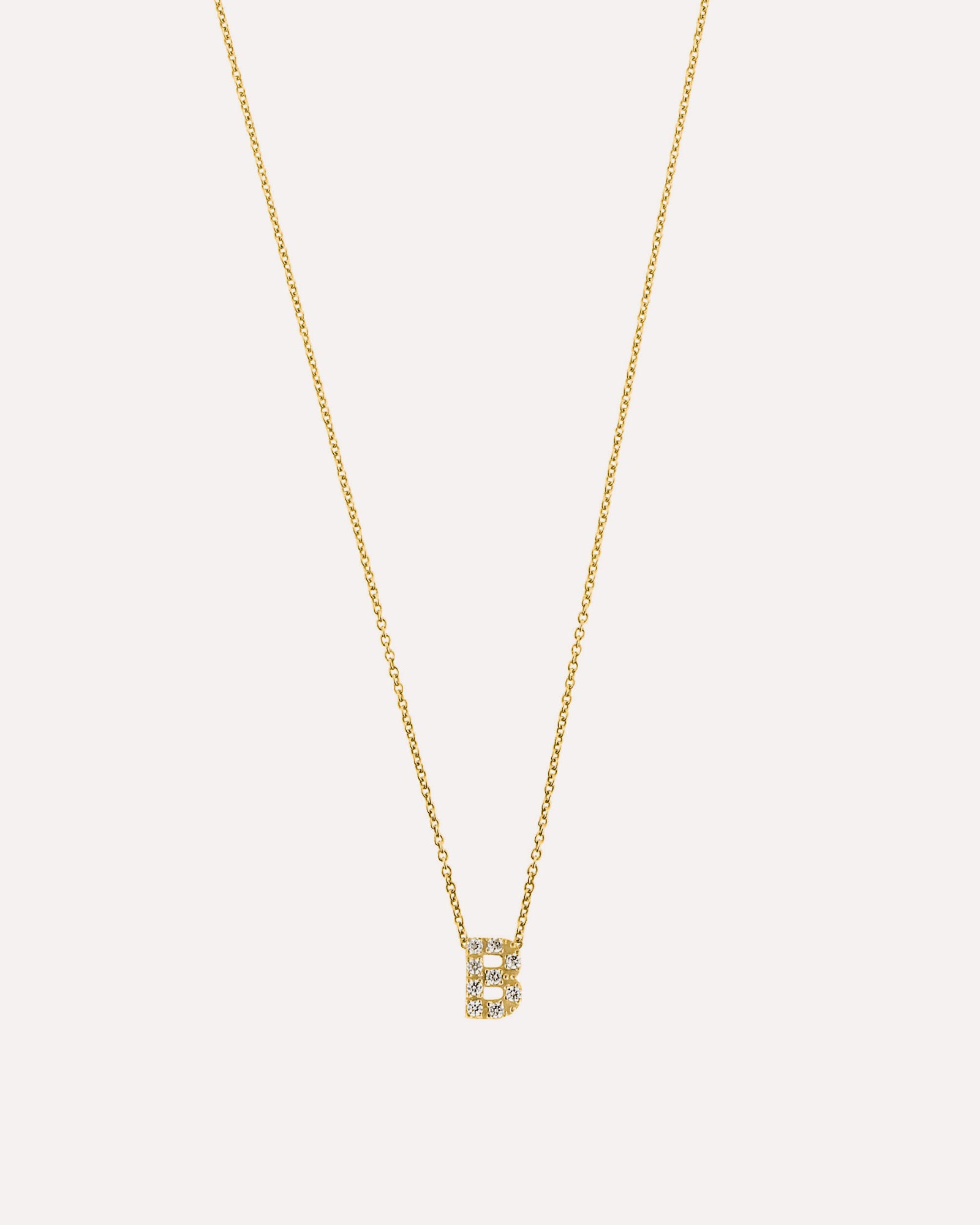 Colar letra inicial em prata