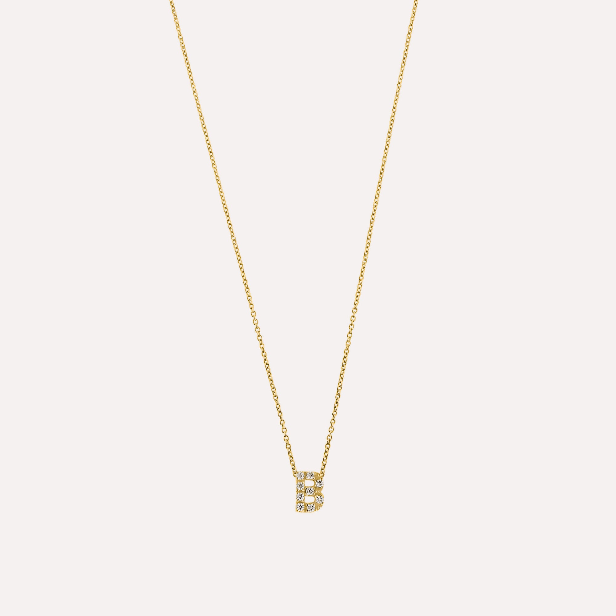 Colar letra inicial em prata