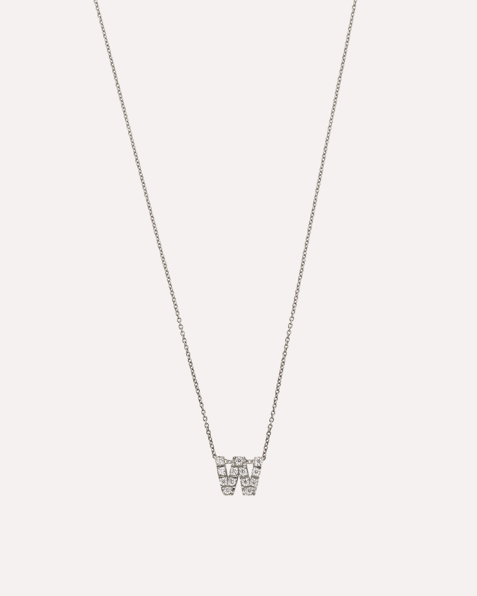 Colar letra inicial em prata