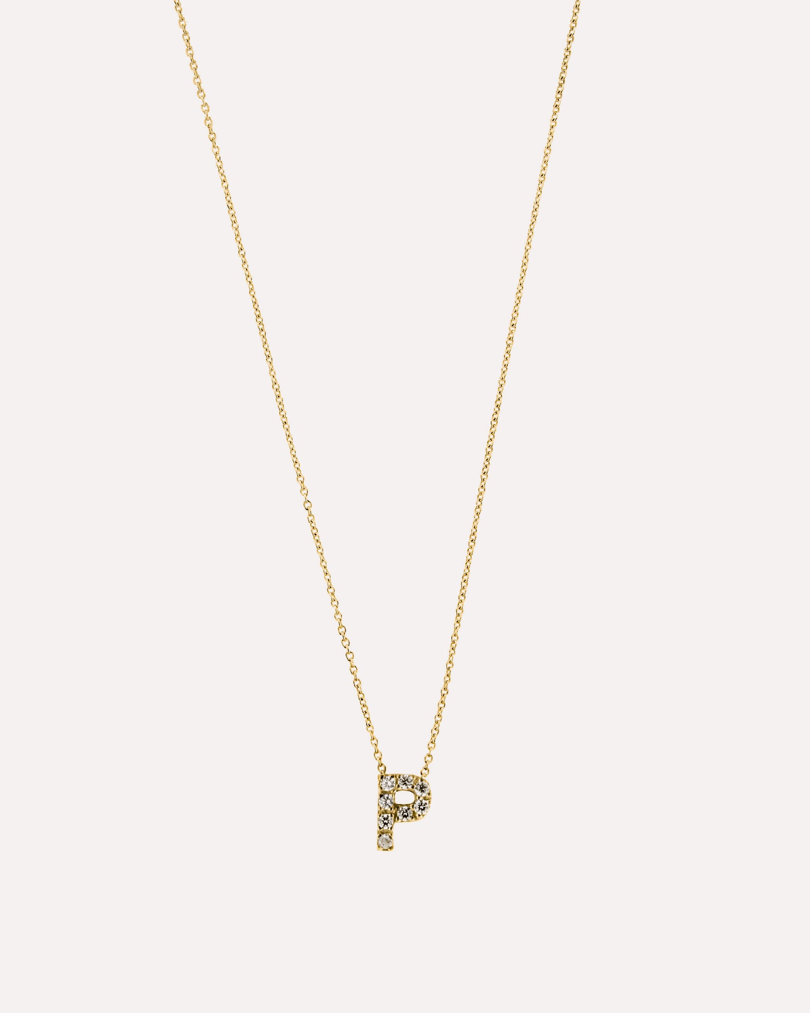 Colar letra inicial em prata