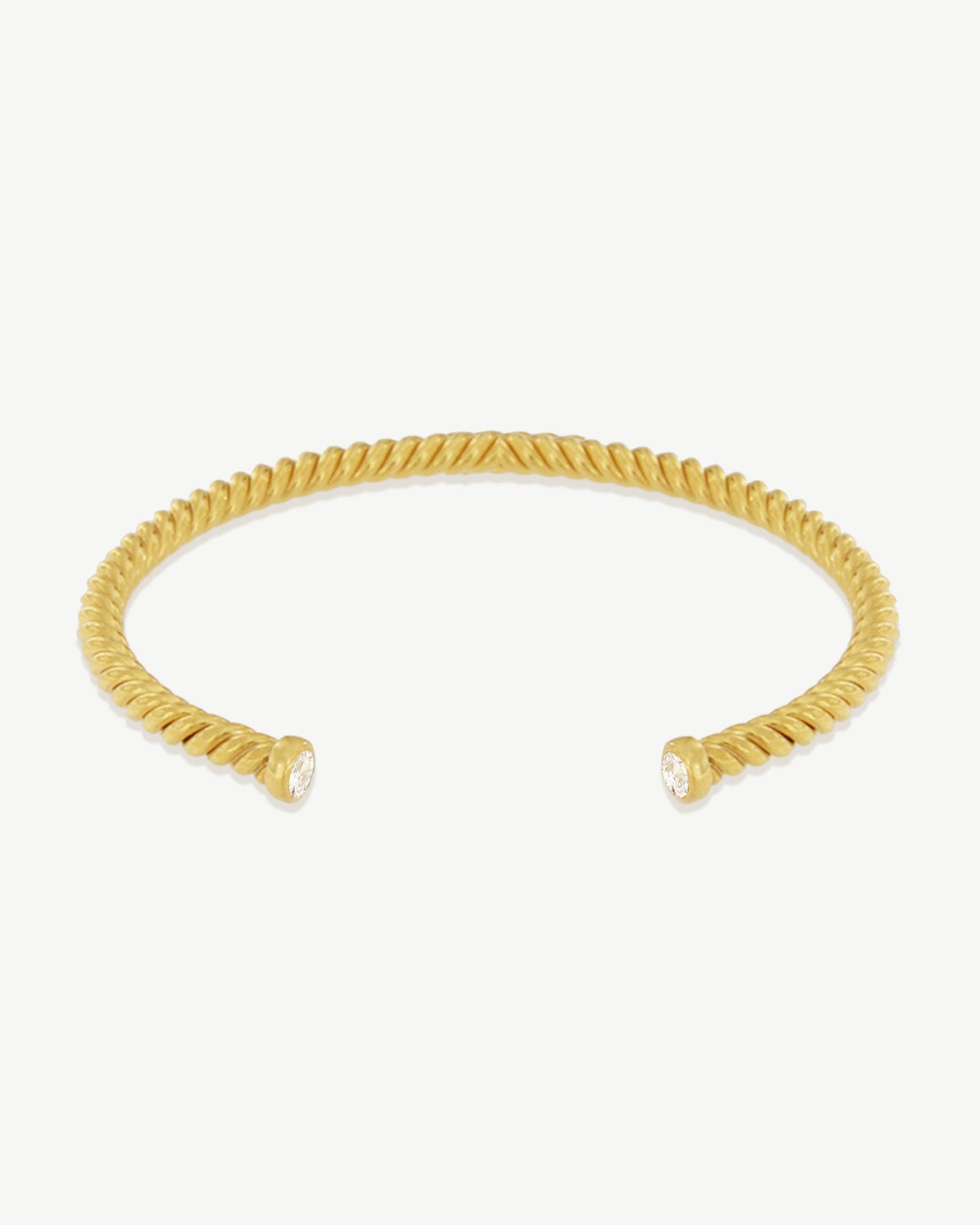 Escrava Arni dourada com zirconia