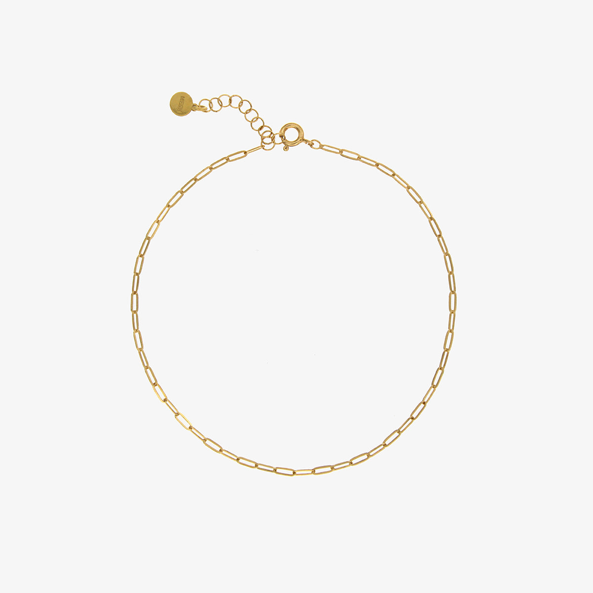 Pulseira de pé dourada