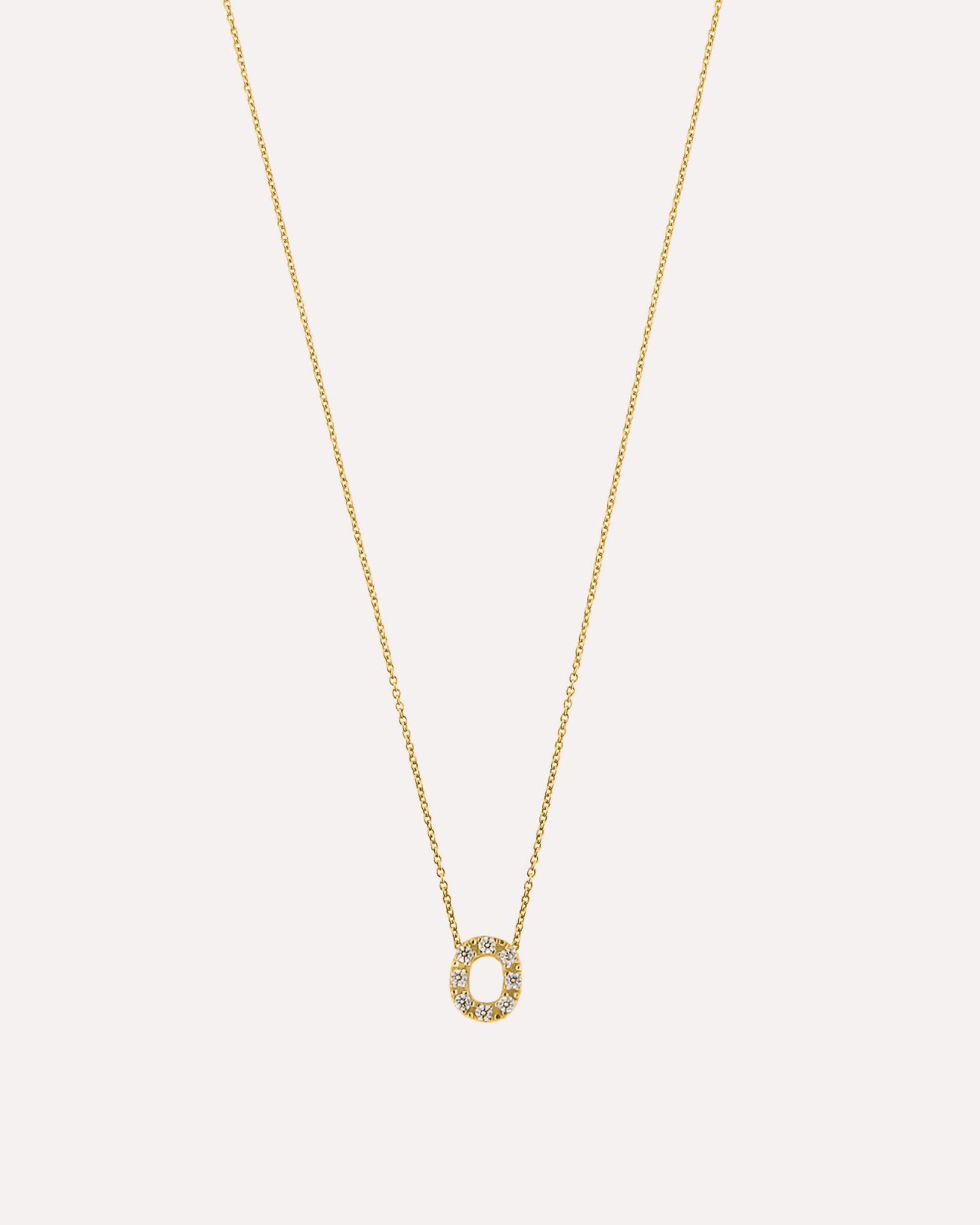 Colar letra inicial em prata