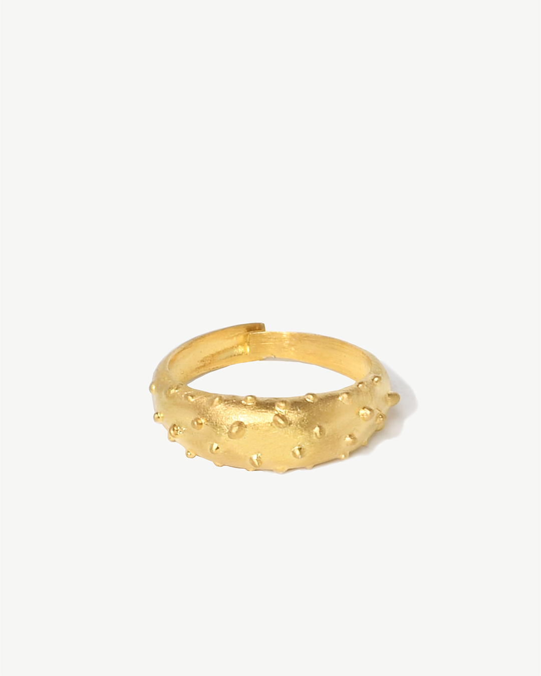 Anel em prata dourada