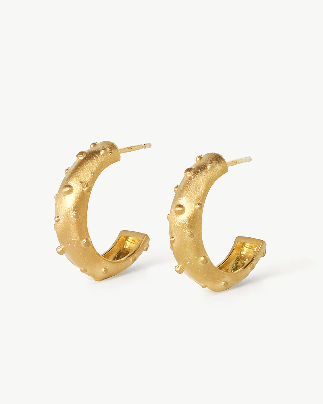 Argolas em prata dourada