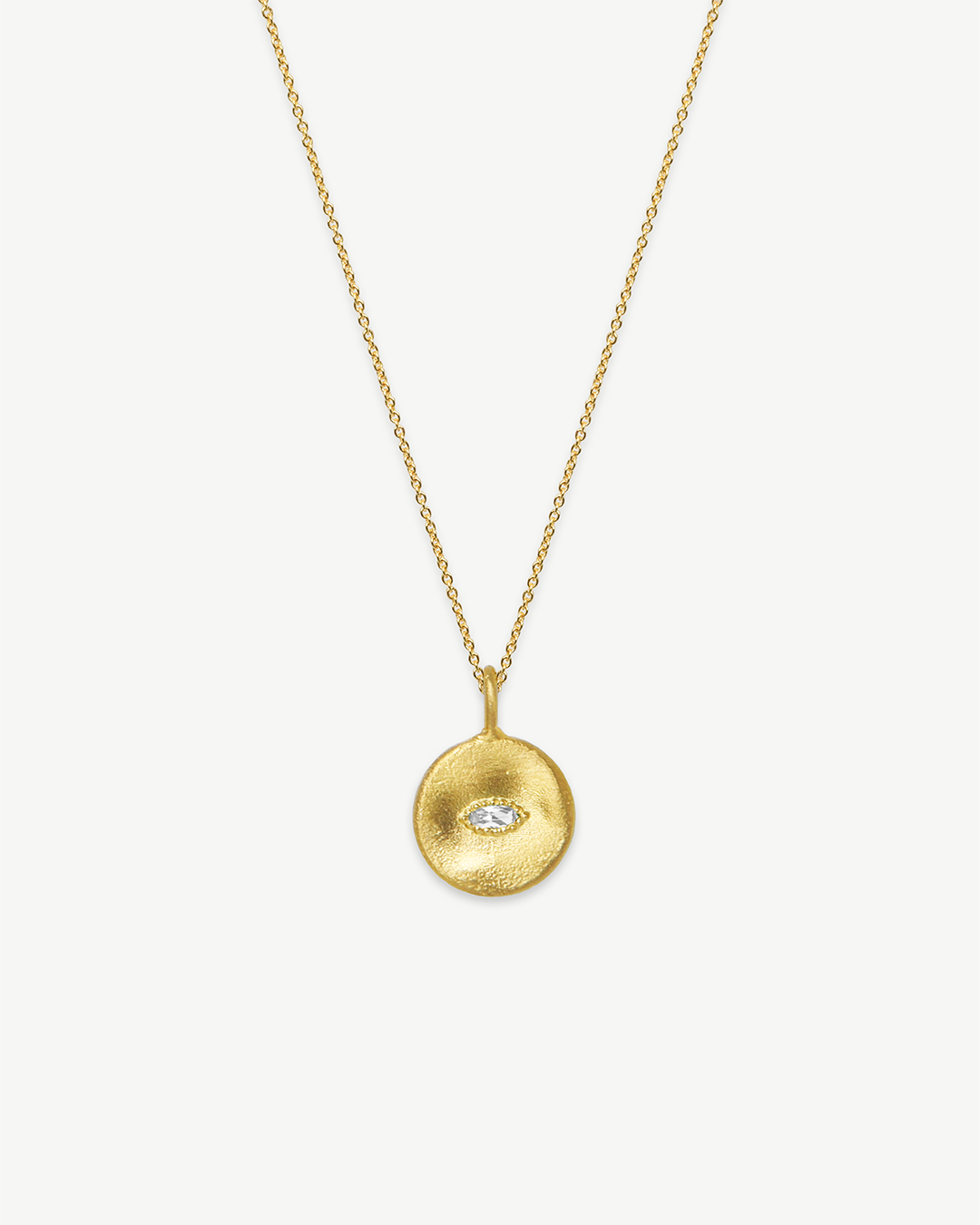 Colar em prata 925 com banho de ouro 18K e zircónia cúbica.