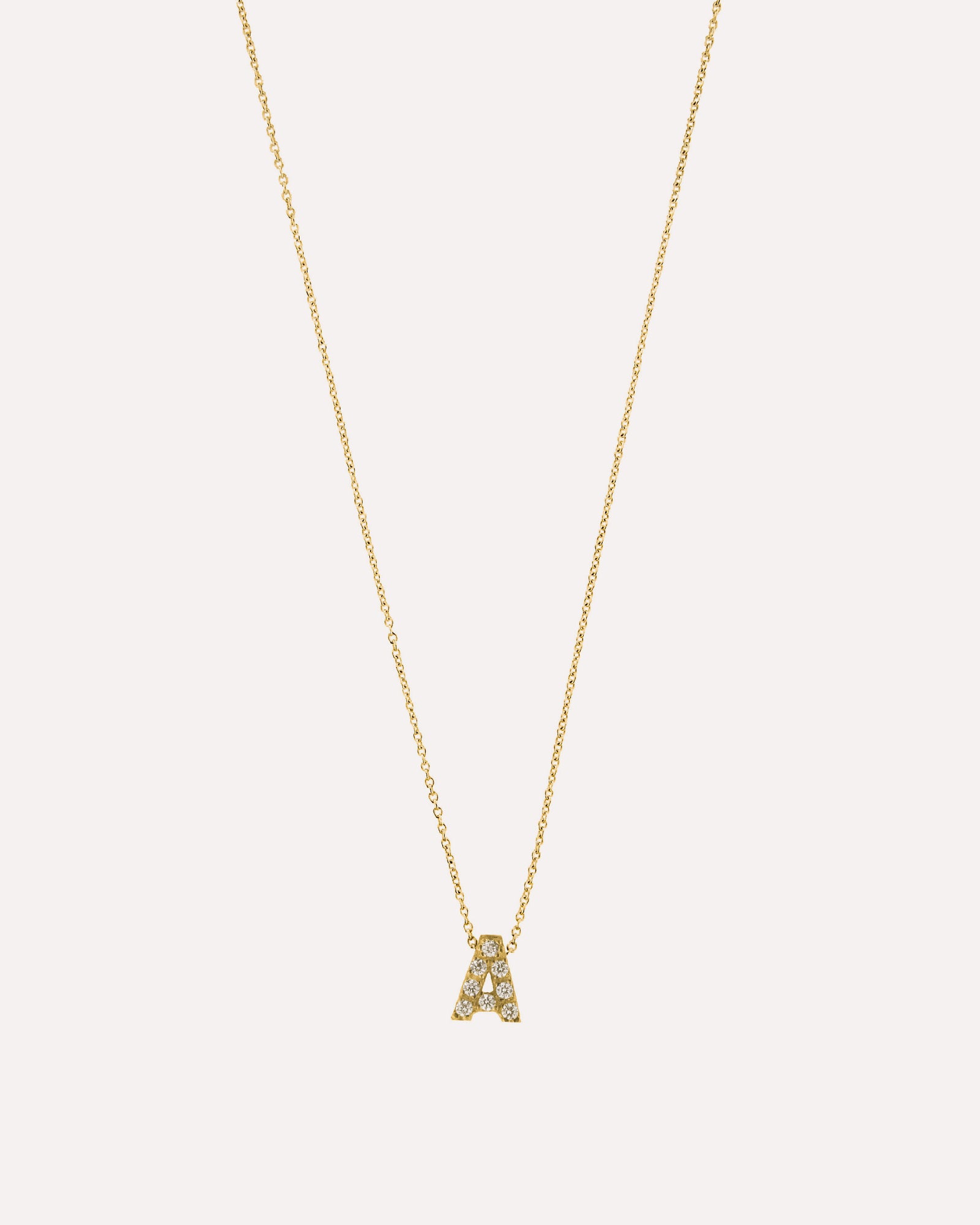 Colar letra inicial em prata