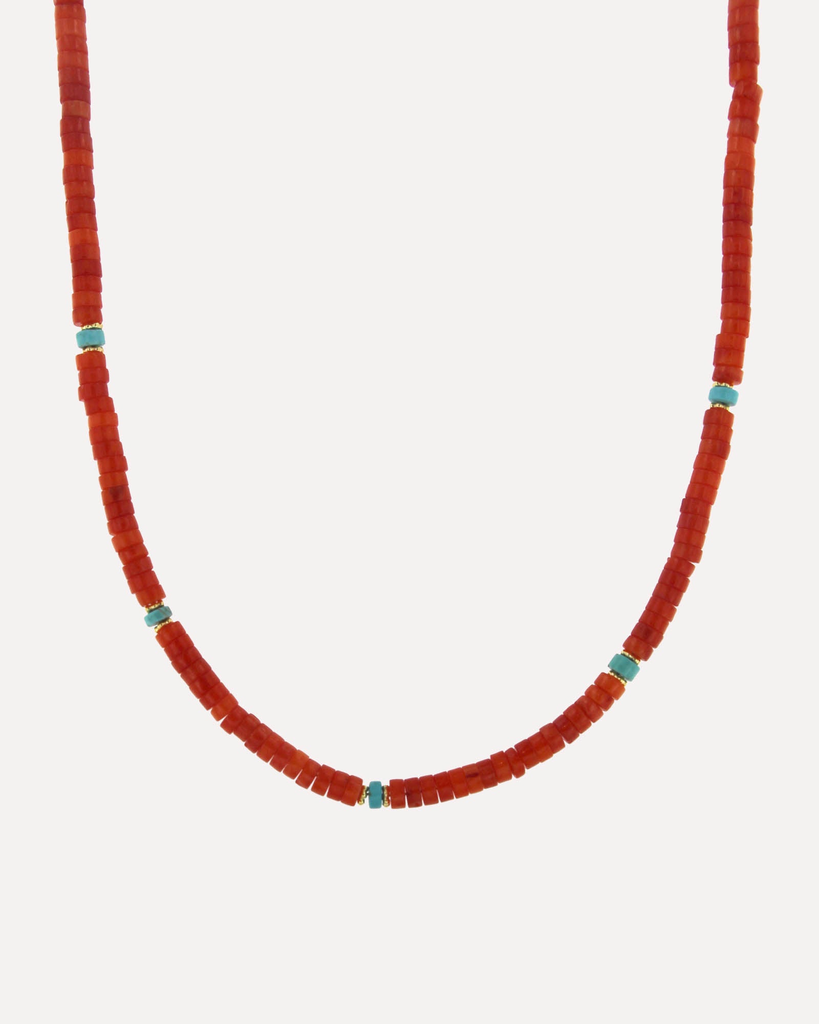 Colar com pedras coloridas