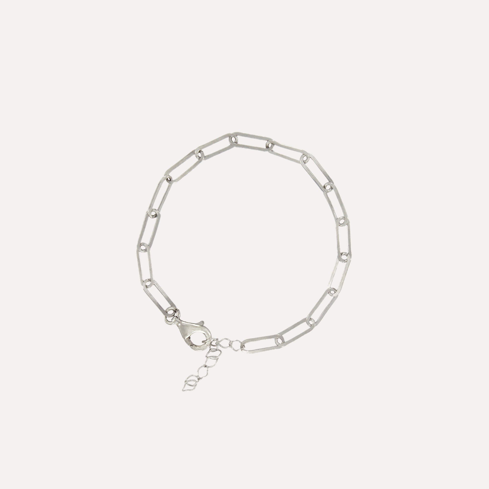 pulseira em malha de prata