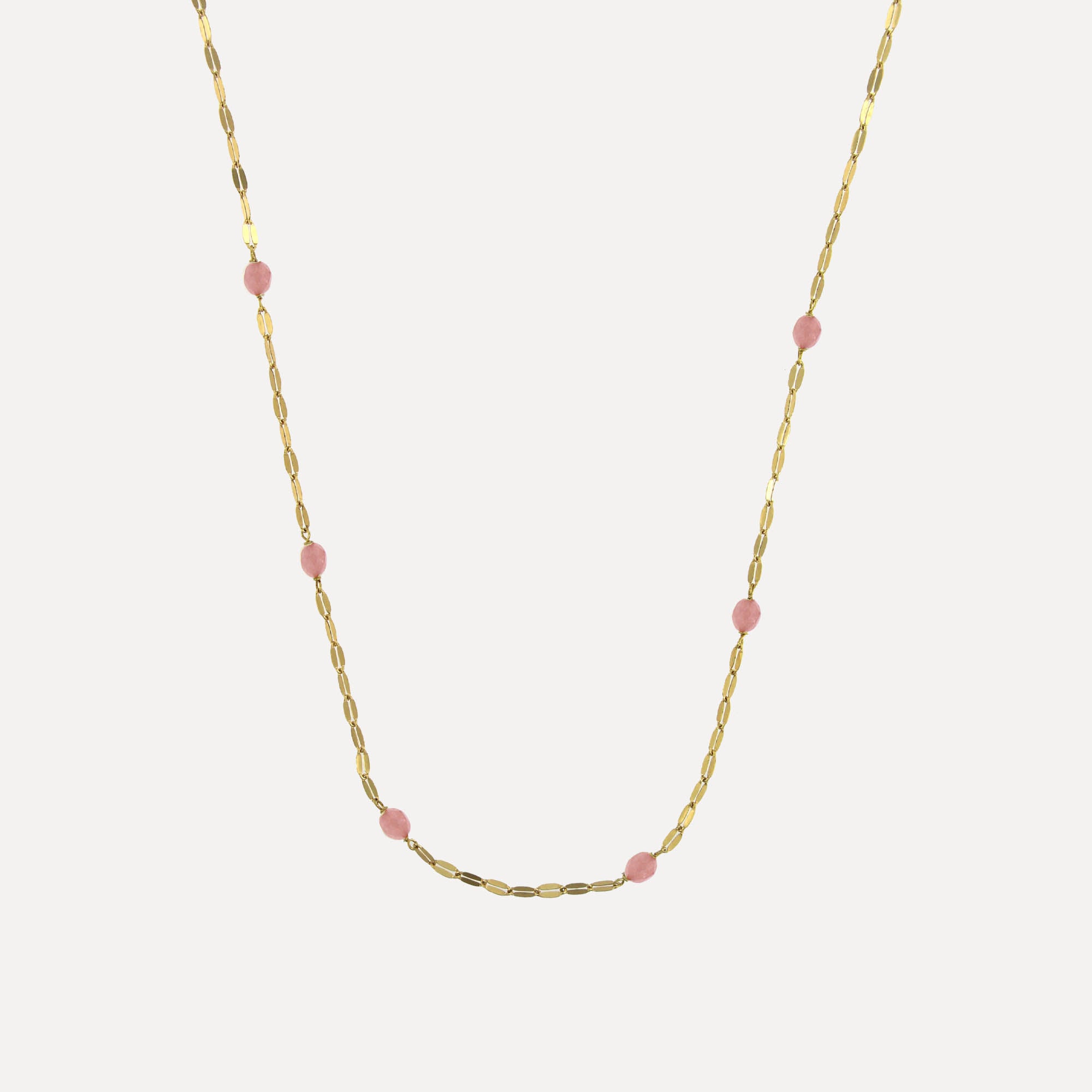 Colar em prata de lei 925 com banho de ouro 18K e pedras hidrotermais coloridas.