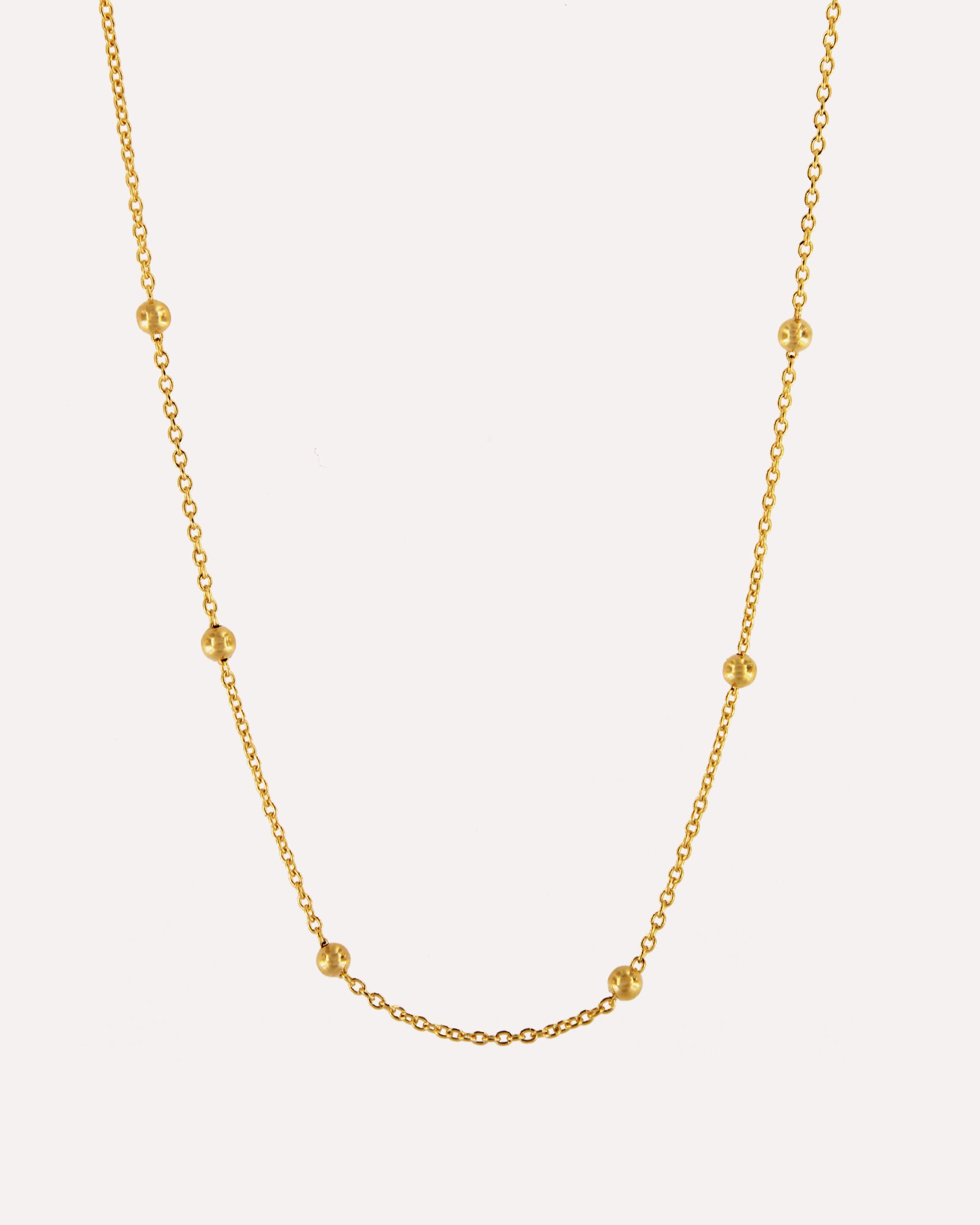 Fio com bolinhas em prata dourada