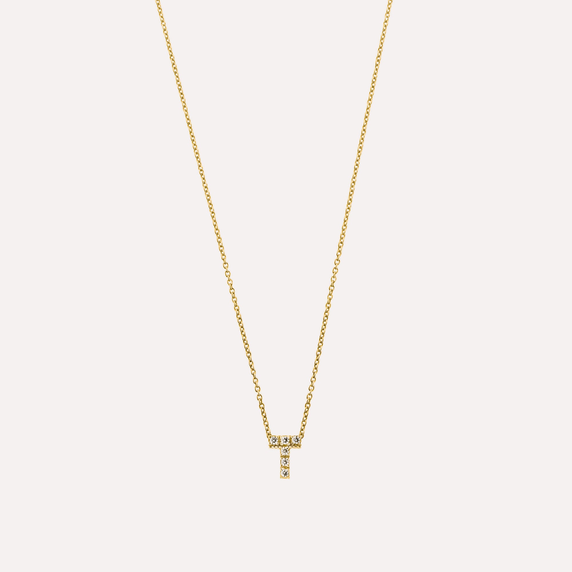 Colar letra inicial em prata