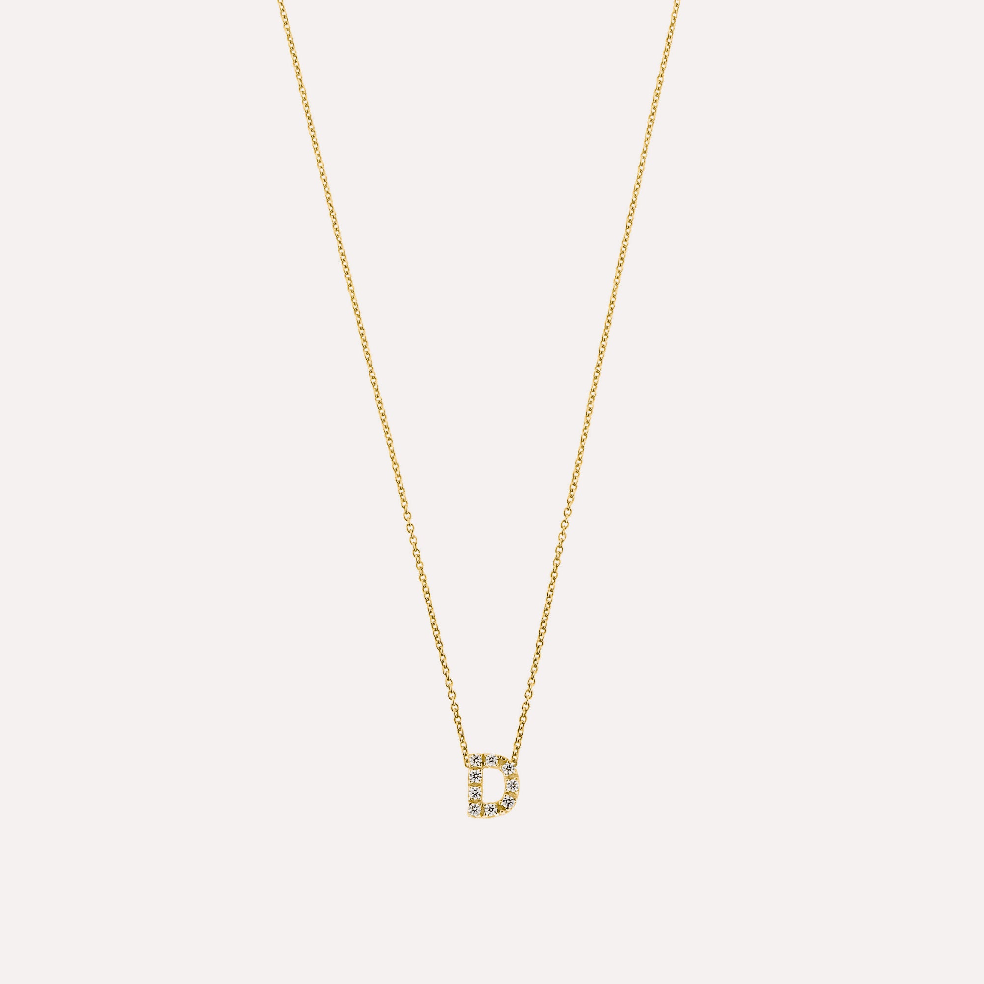 Colar letra inicial em prata