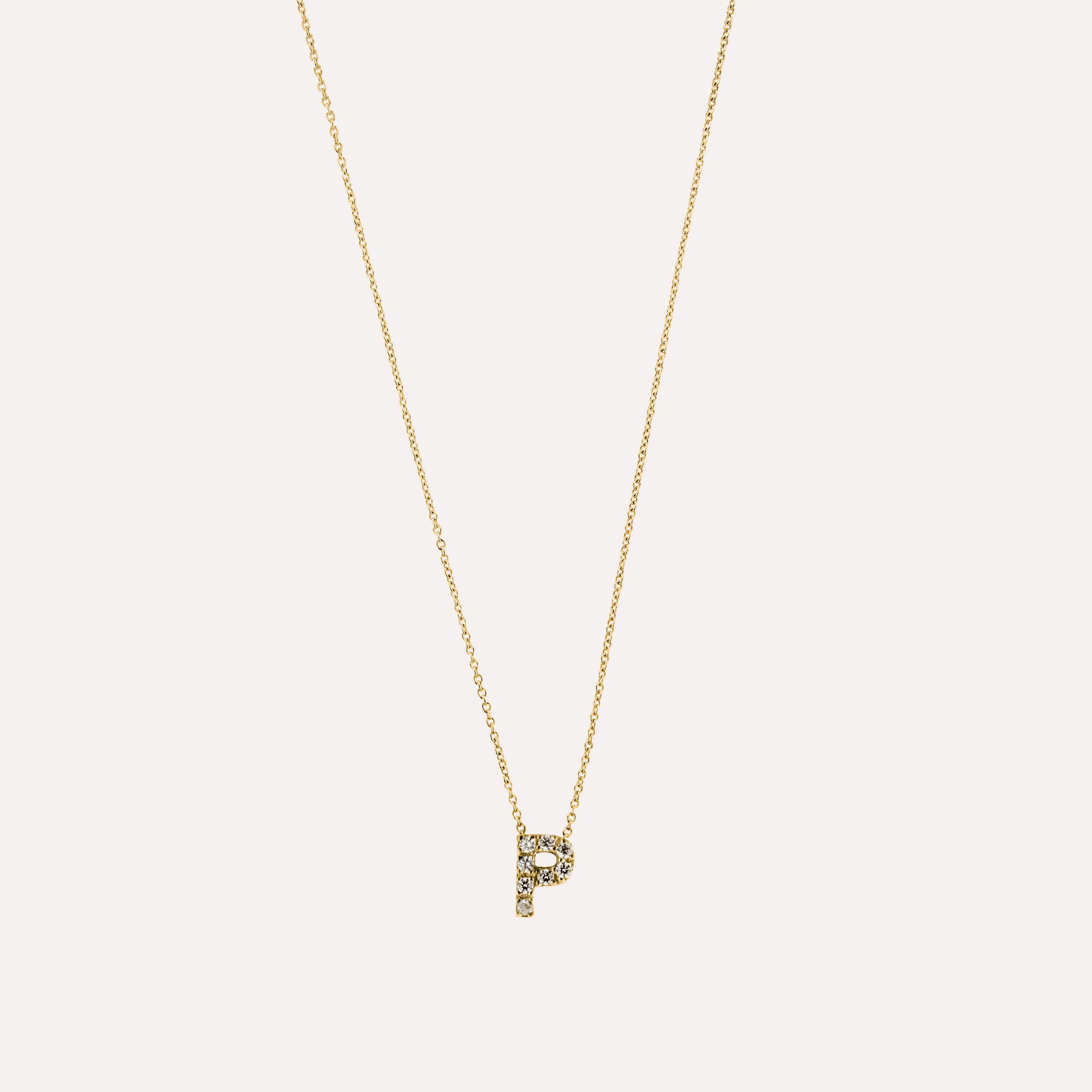 Colar letra inicial em prata