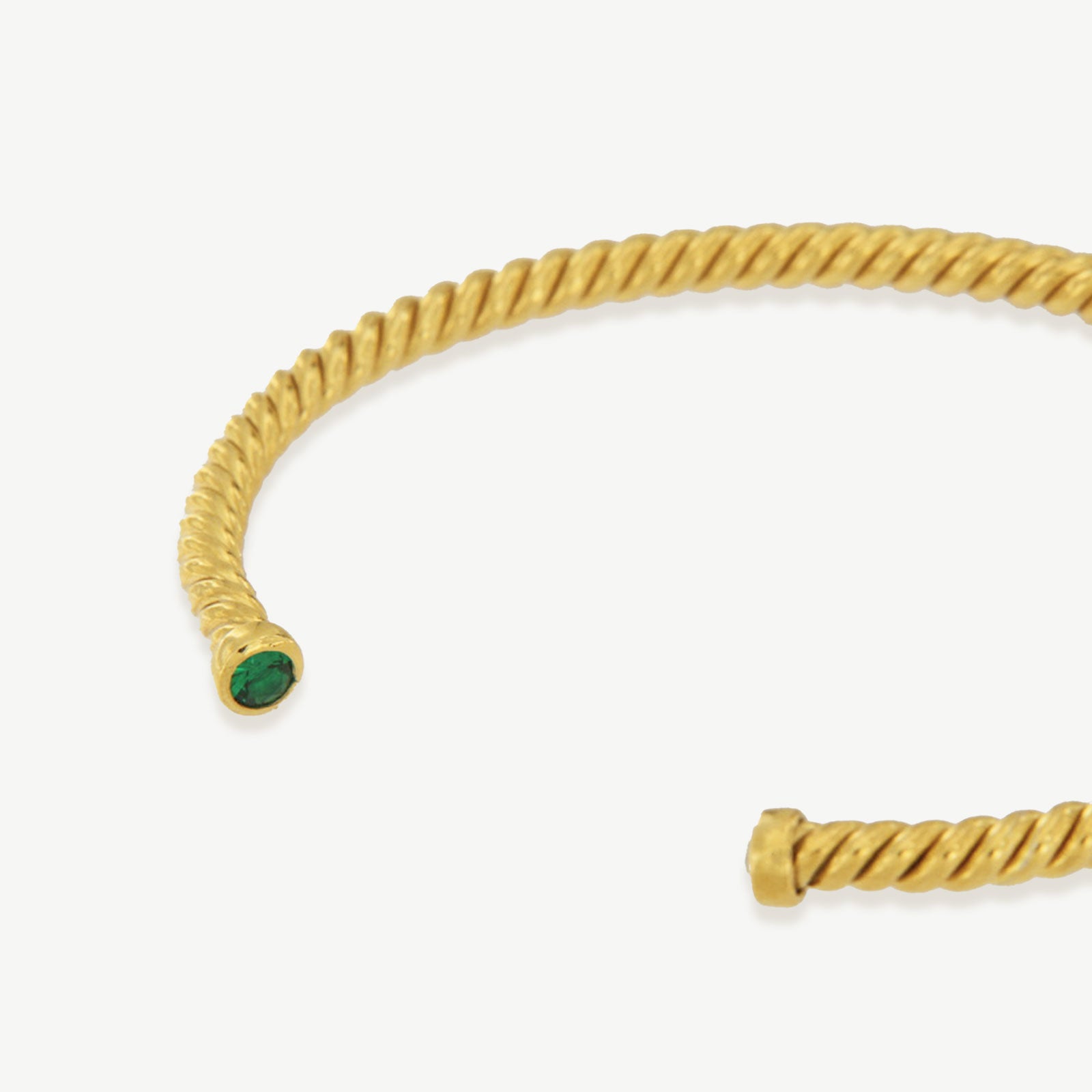 Escrava Arni dourada com zirconia