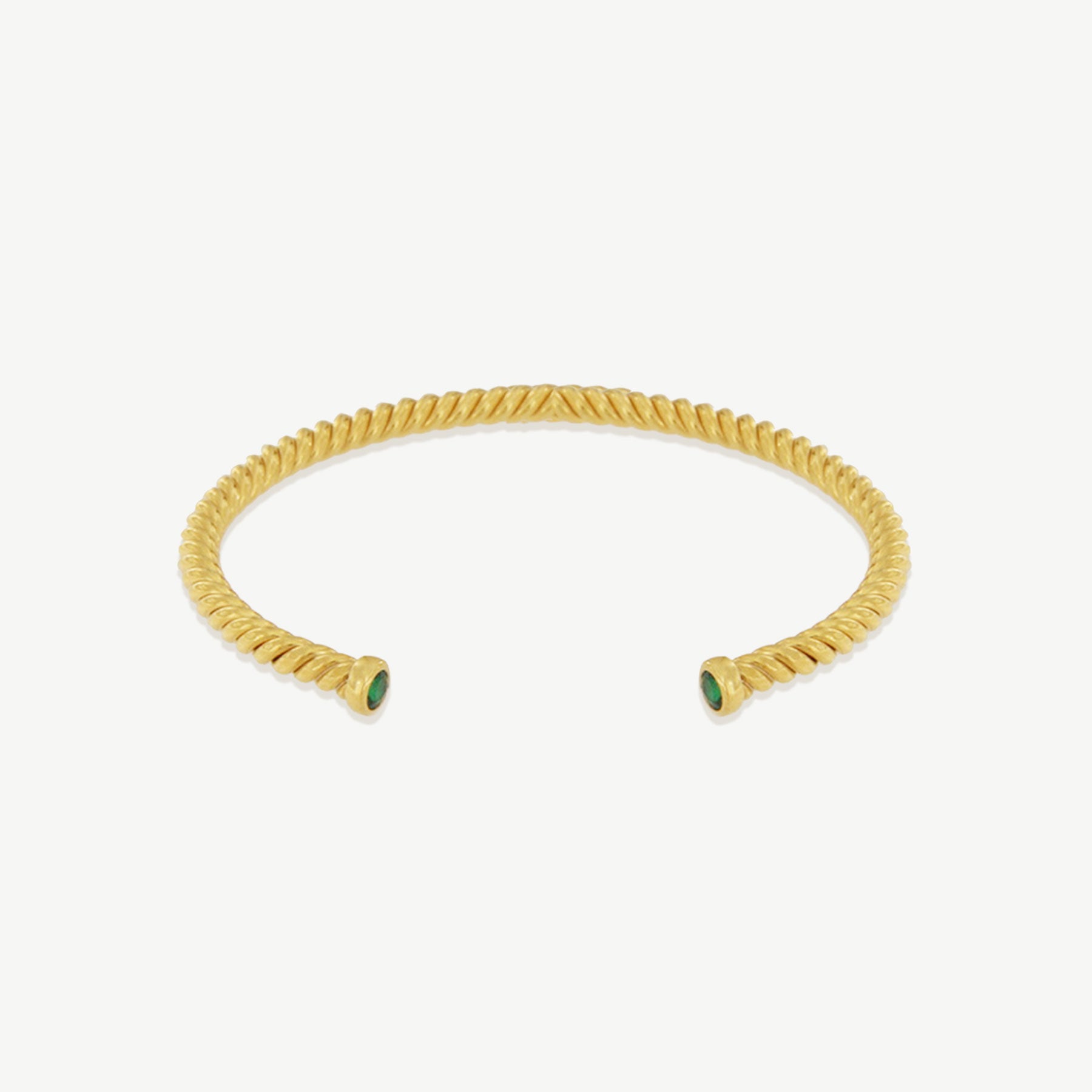 Escrava Arni dourada com zirconia