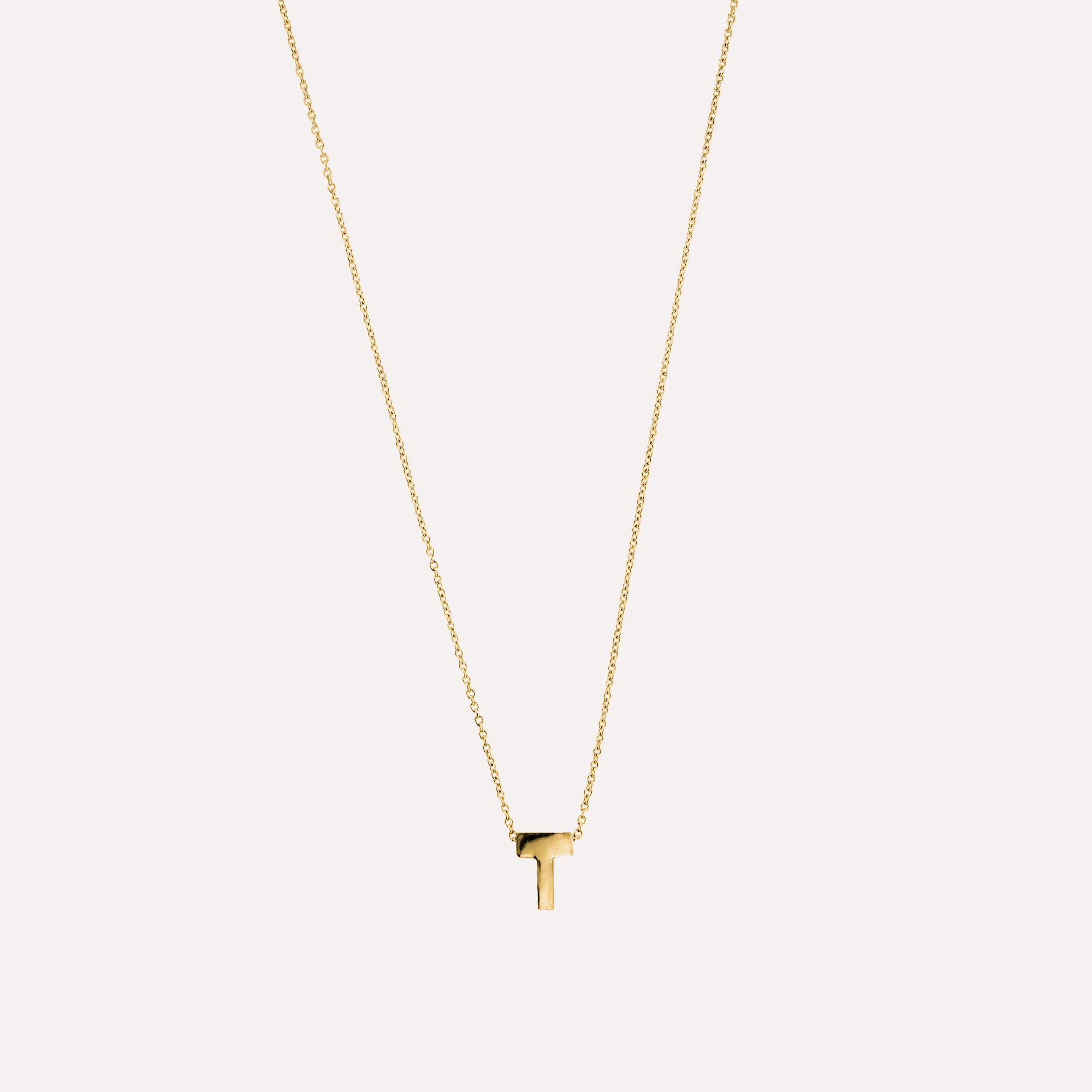 Colar letra inicial em prata