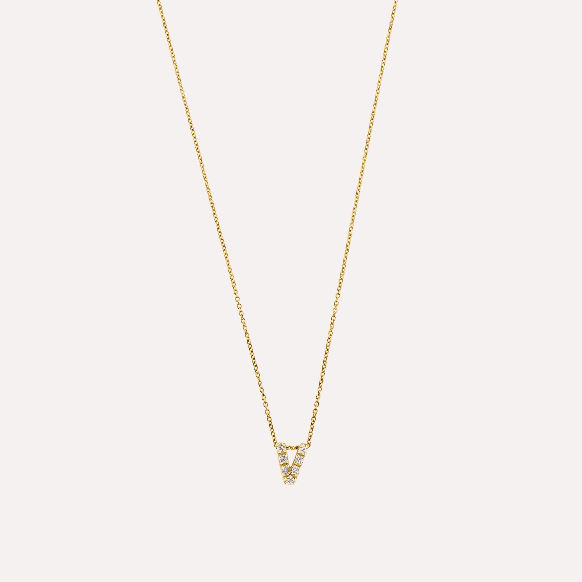 Colar letra inicial em prata