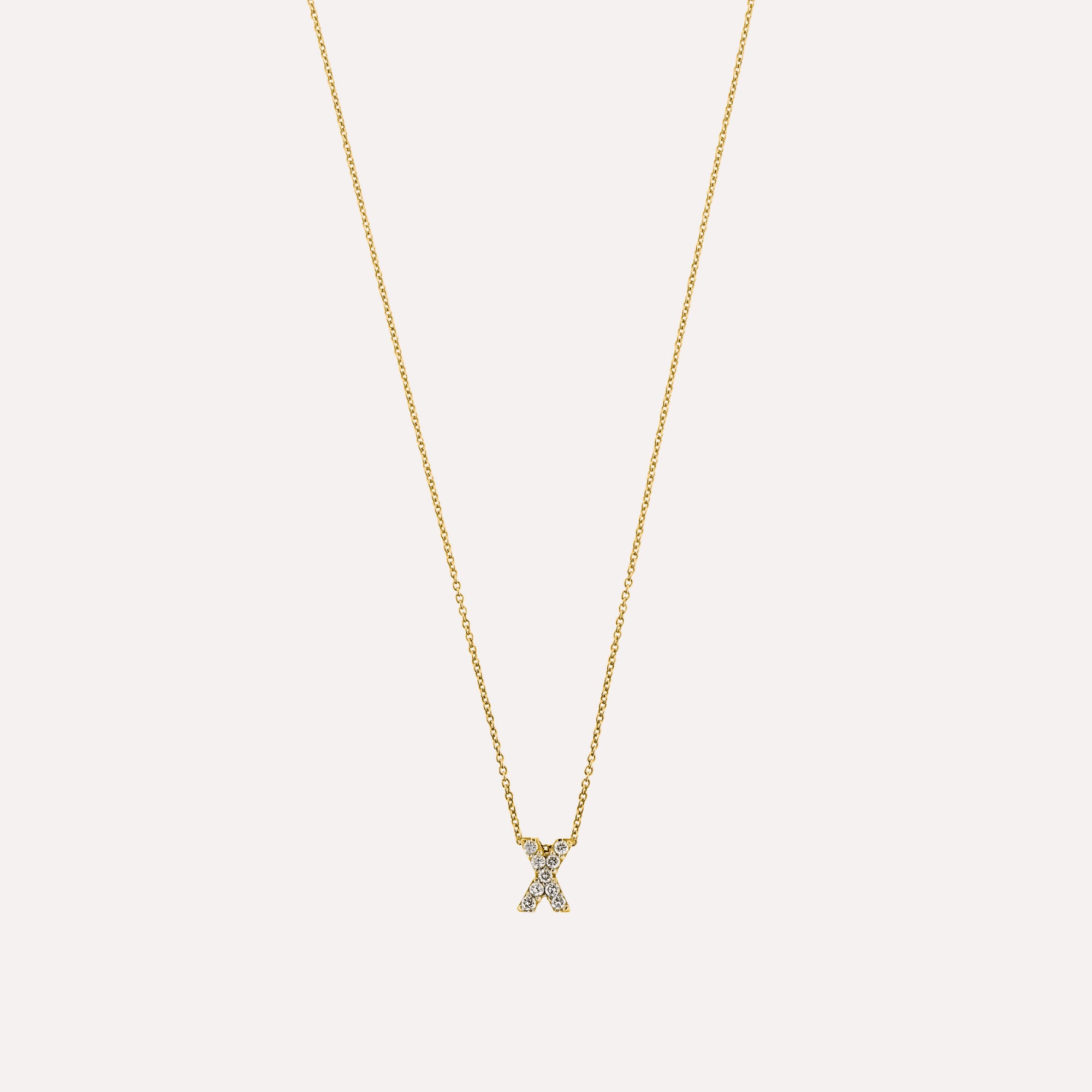 Colar letra inicial em prata