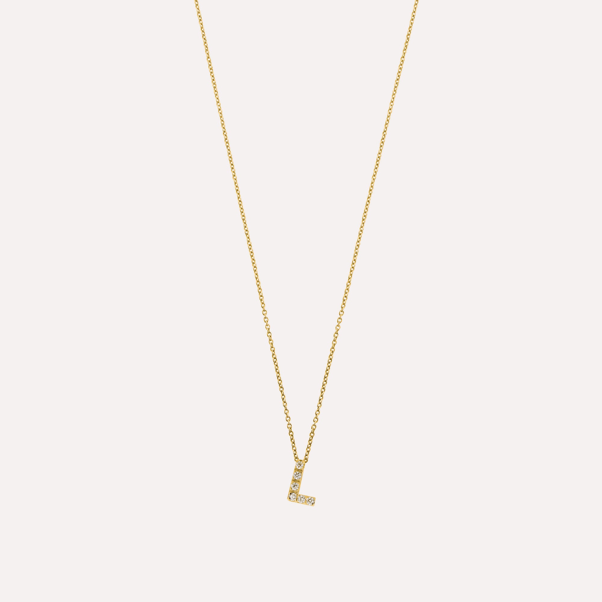 Colar letra inicial em prata