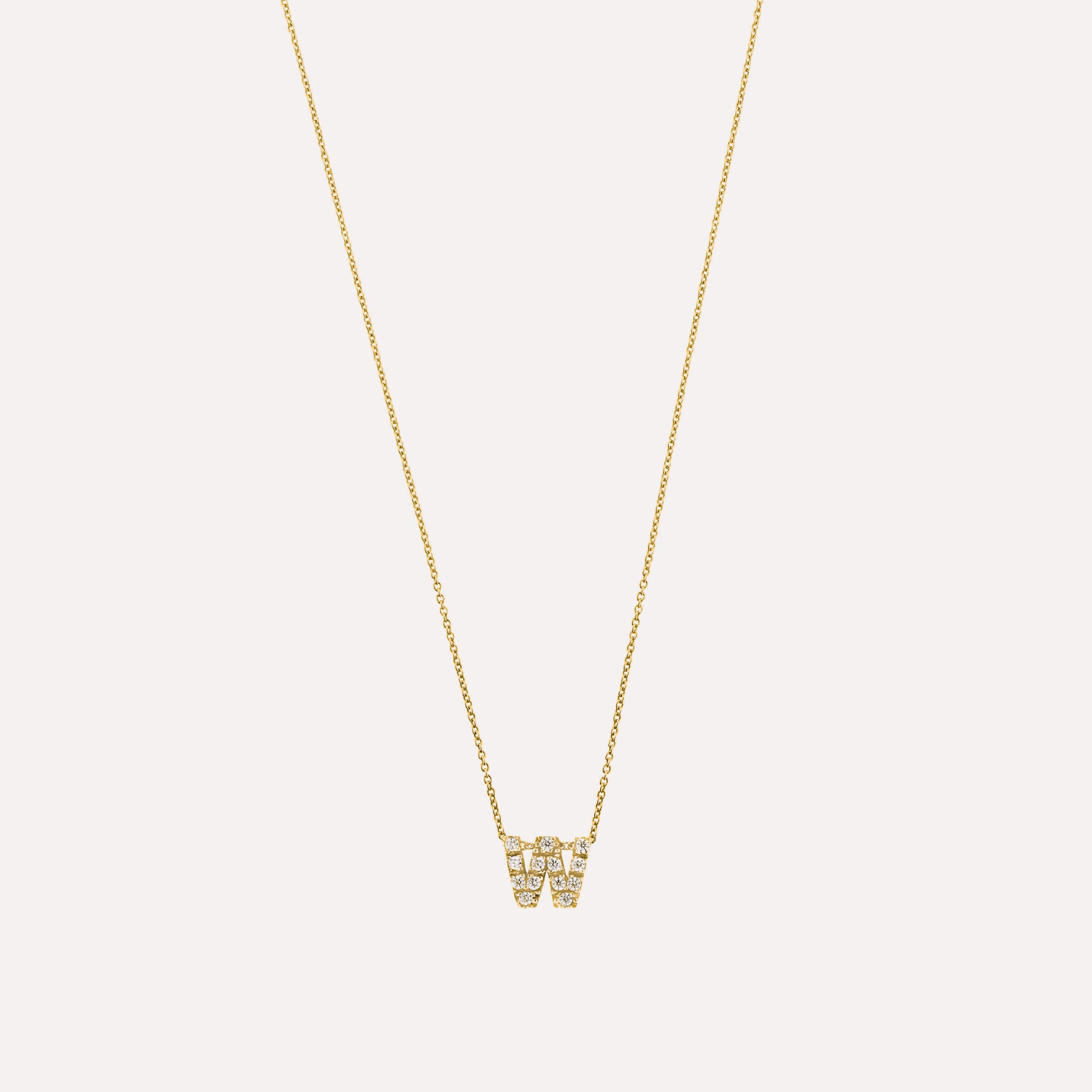 Colar letra inicial em prata