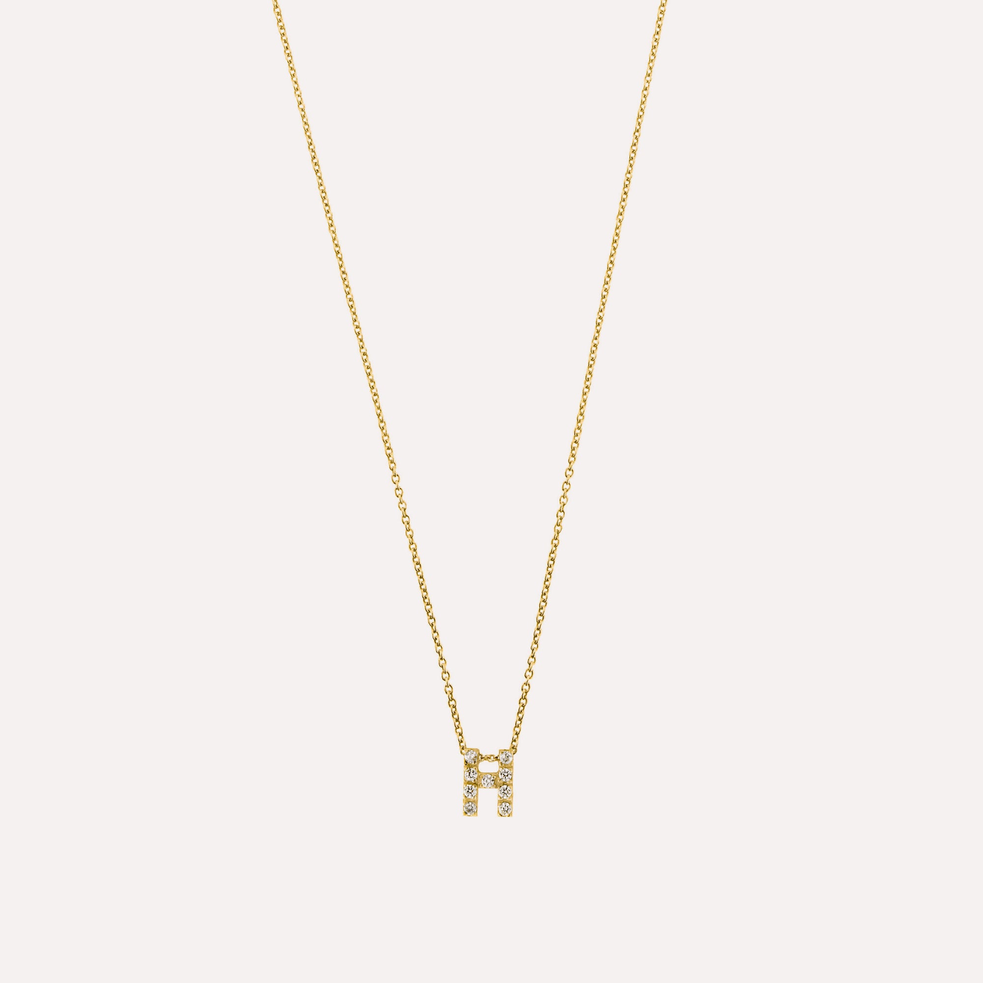 Colar letra inicial em prata